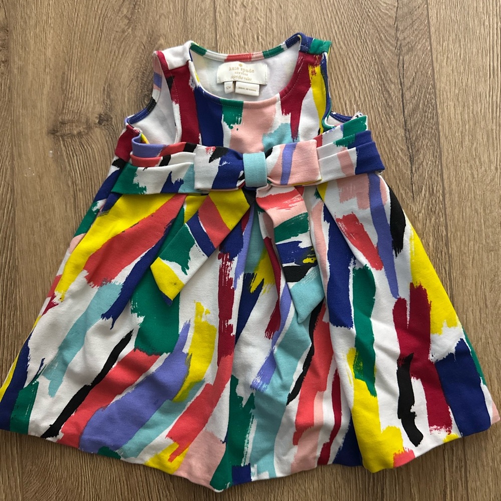 Baby Kate Spade Colorful Sleeveless Dress with Bow
